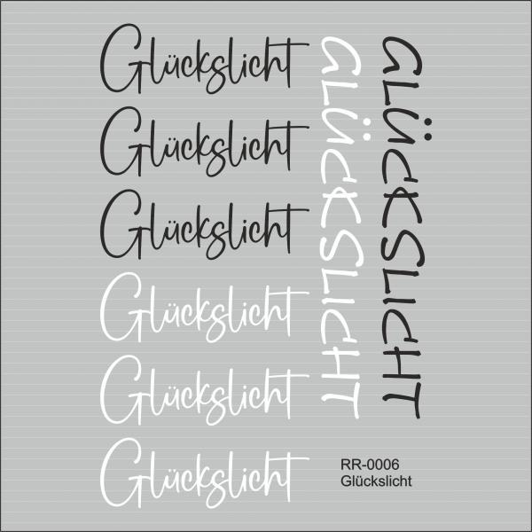 Glückslicht - Rub On randlos A6